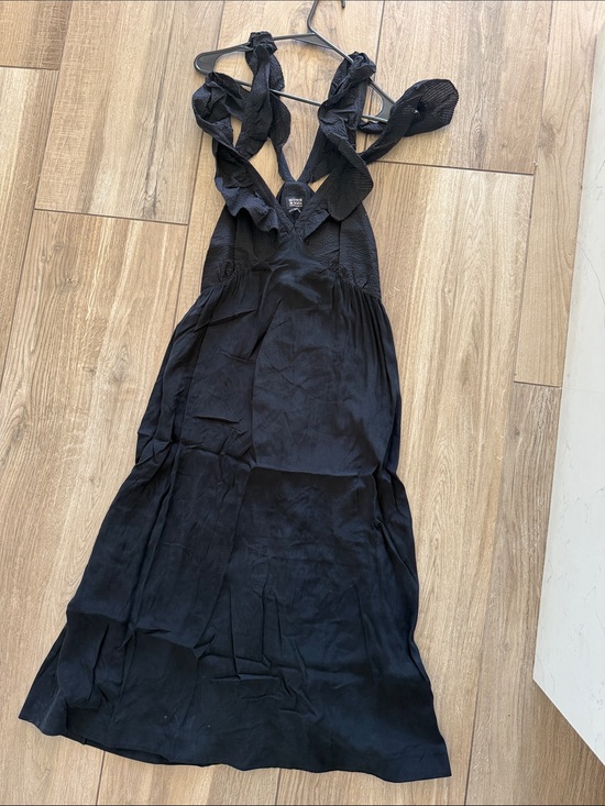 Scotch & Soda Dresses & Skirts - Scotch & Soda Black Ruffled Strap Maxi Dress
